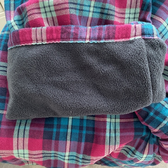 L.L. Bean Fleece Lined Plaid Flannel Pajama Pants - Size Large Regular - Picture 9 of 9